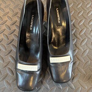 LAGERFELD SHORT HEEL FORMAL SIZE 7 HEELS